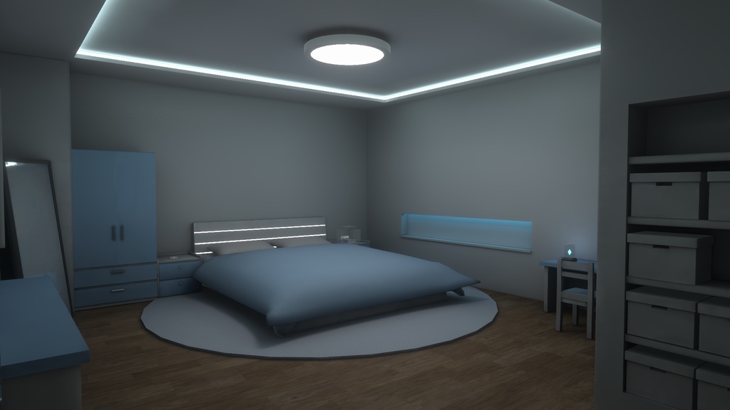 【VRC向けワールド】月のもとにて -Under the Moon-(For SailingMoon セットアップ済みファイル付き)