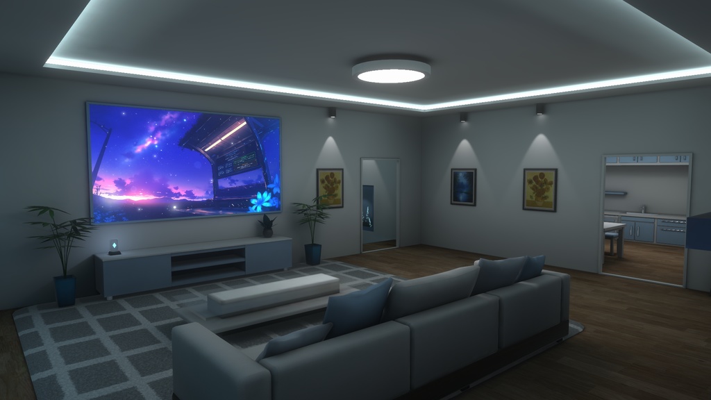 【VRC向けワールド】月のもとにて -Under the Moon-(For SailingMoon セットアップ済みファイル付き)