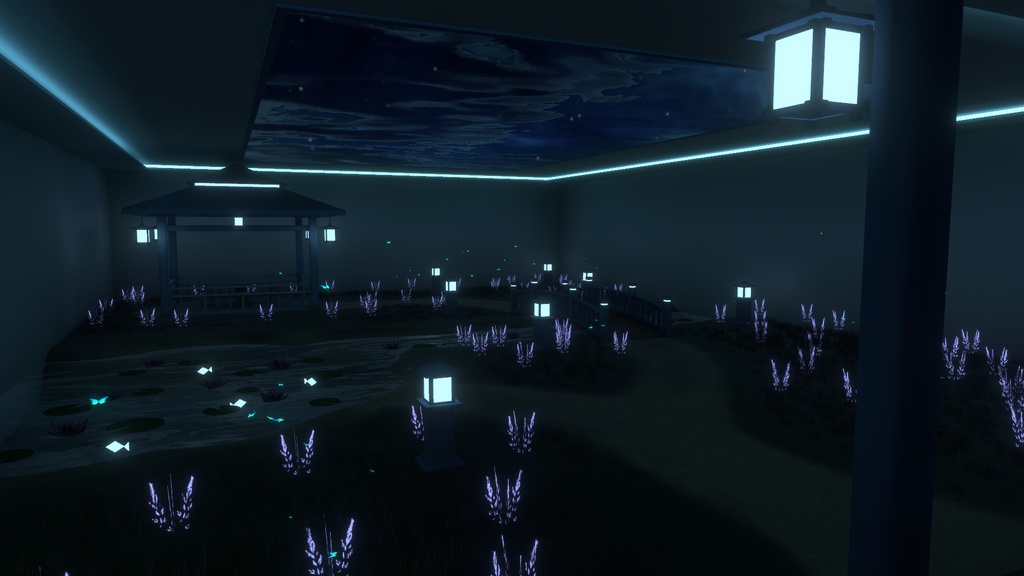 【VRC向けワールド】月のもとにて -Under the Moon-(For SailingMoon セットアップ済みファイル付き)