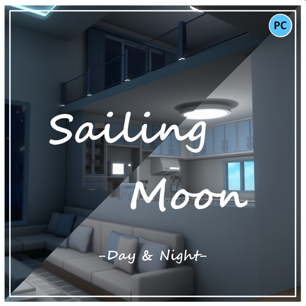 【VRC向けワールド】バンドル:Moon Sea ( Sailing & Under)