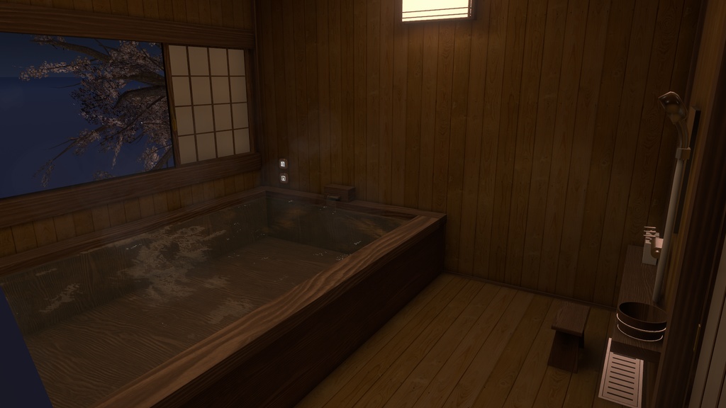 【VRChat向けワールド】旅館の一室「宵帳」(筆ペン同梱済み)