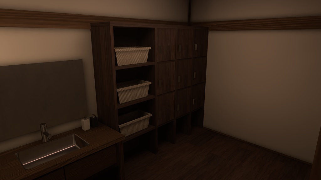 【VRChat向けワールド】旅館の一室「宵帳」(筆ペン同梱済み)