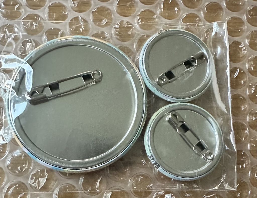 缶バッジ 32mm 龍 「WATER」