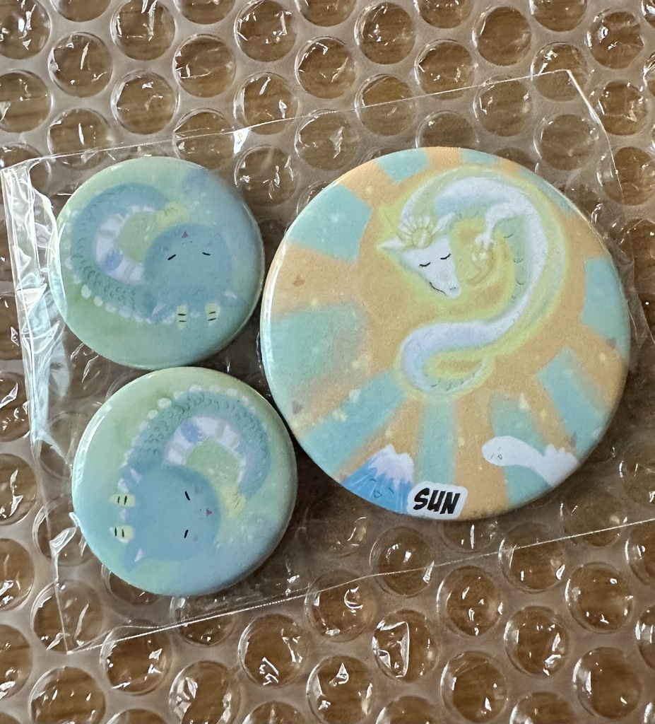 缶バッジ 龍カード「SUN」 56mm