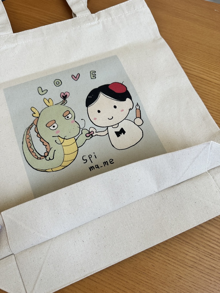 トートバッグM まめアイコン