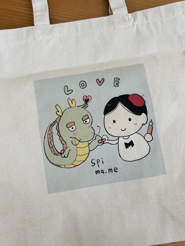 トートバッグM まめアイコン