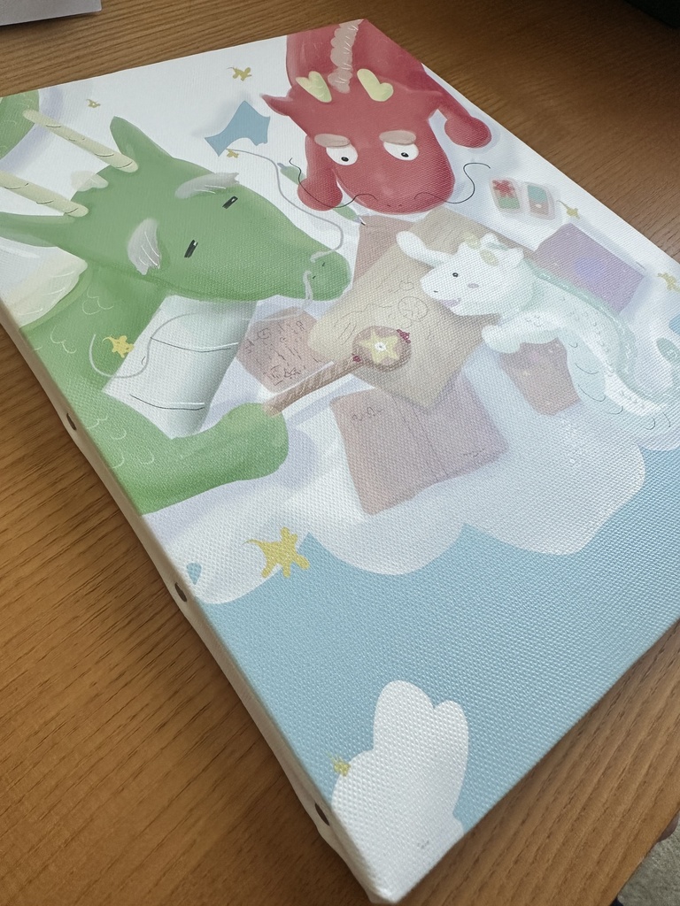 キャンバス F3 パネル まめ龍『NAKAMA』カードイラスト