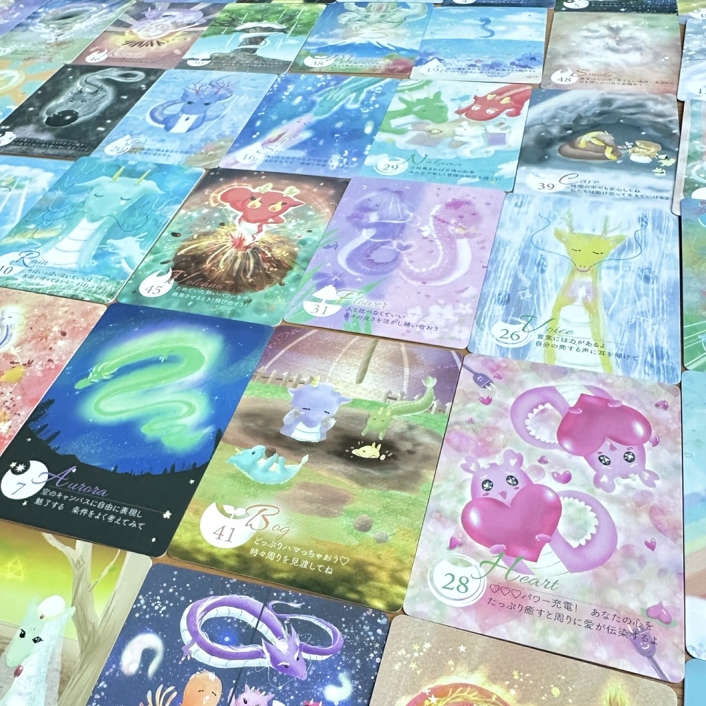 《特典カード&特別龍メッセージ付》龍のおみくじカード50枚解説書付