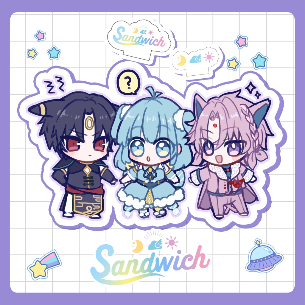 月太陽サンド ミニアクスタ（リノ・リディア・ルクソール）