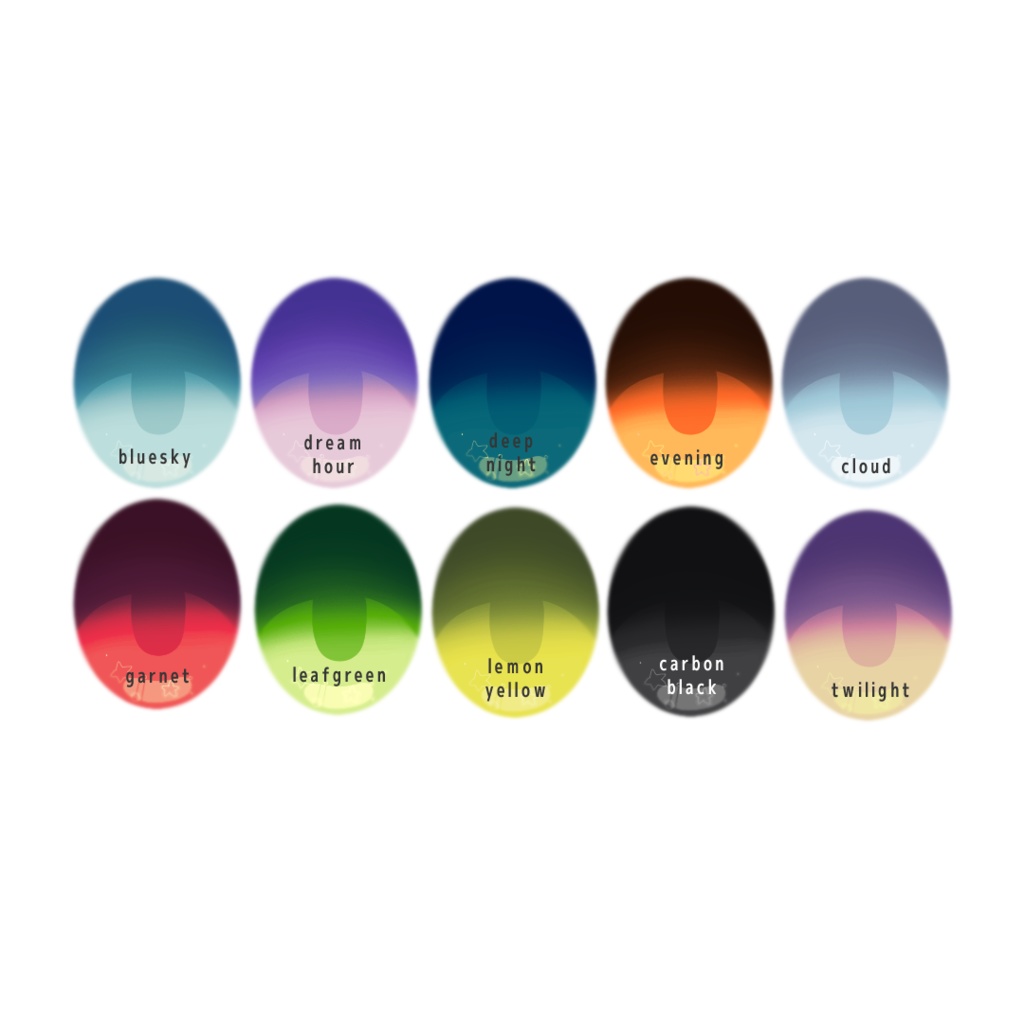 VRoid用アイテクスチャ『 #オルカナアイ 』