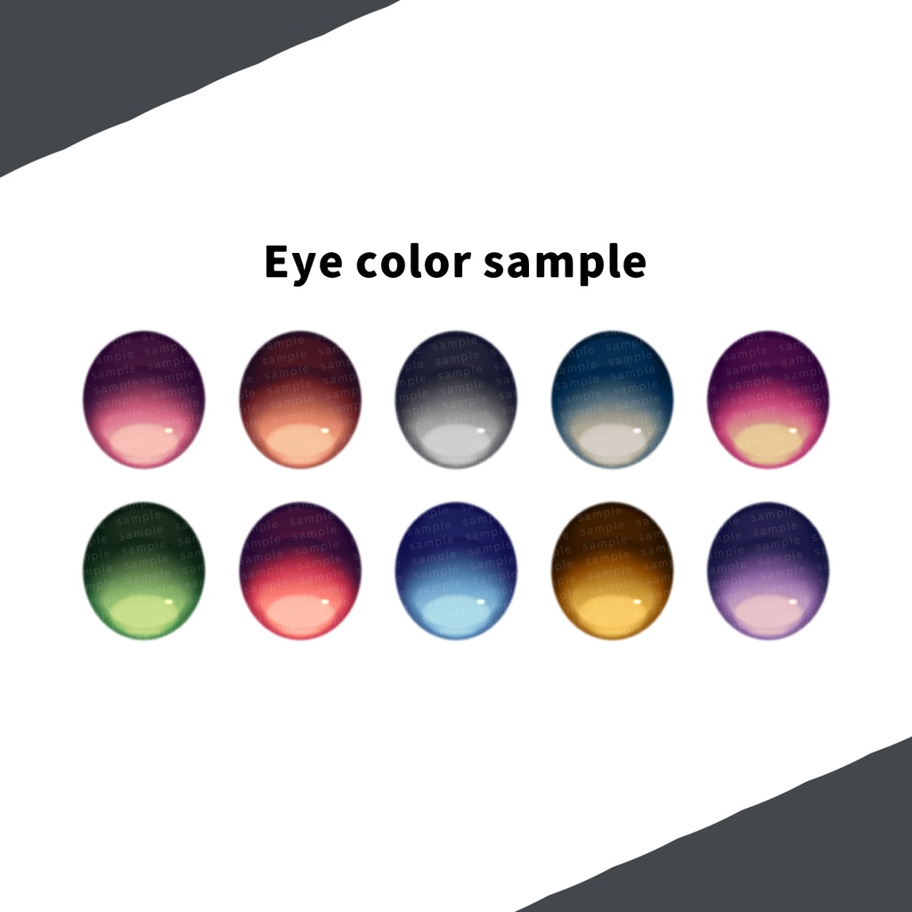 【スノーハヴォック対応】Simple Clear Eye w/makeup + eyelash