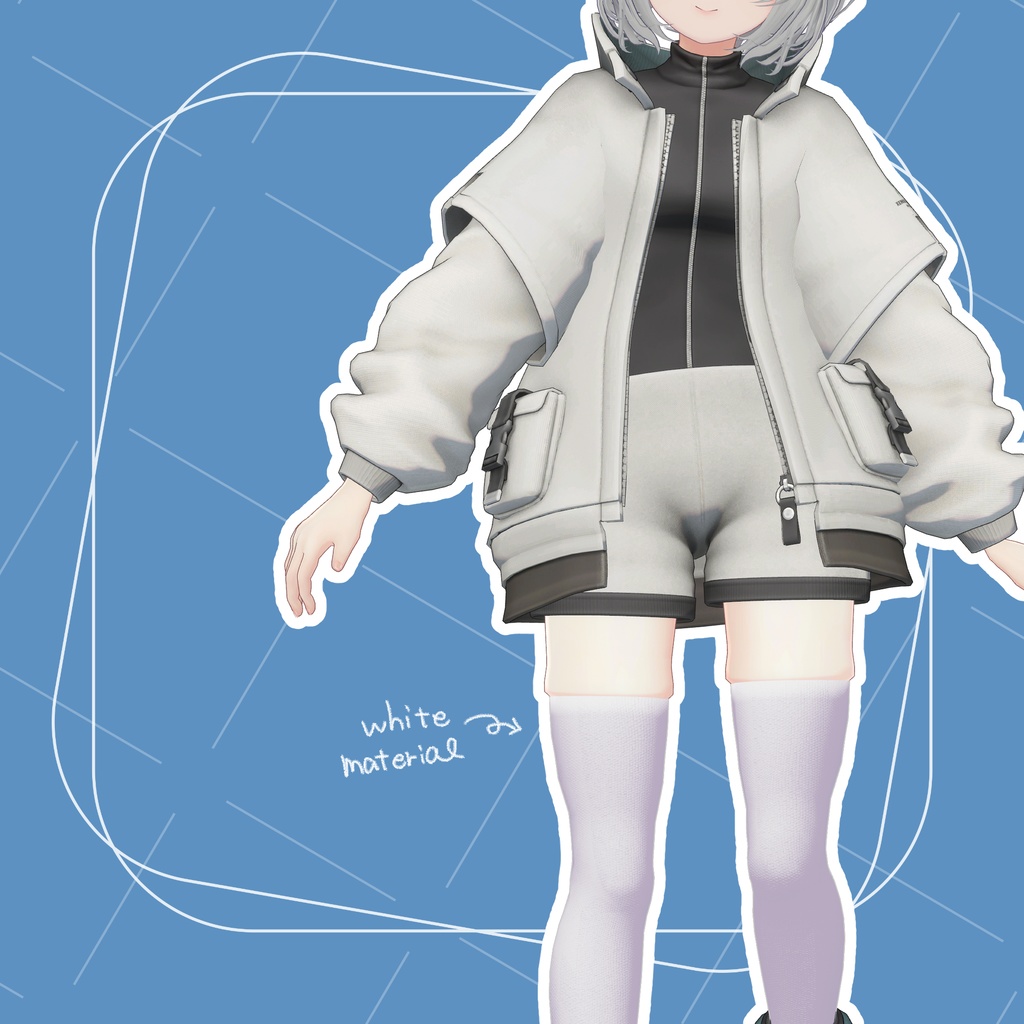 ニーハイソックス【デルタフレア・リーサルフリート・スノーハヴォック対応】