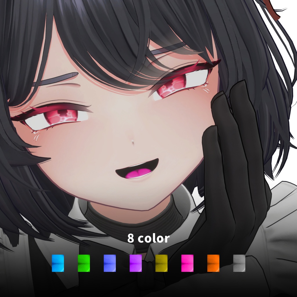 【4アバター対応】異色舌テクスチャ【8color】