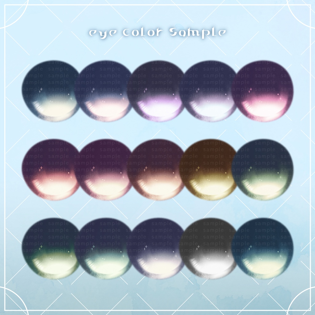 【フィユエ対応】ささめき eye tex【30color】