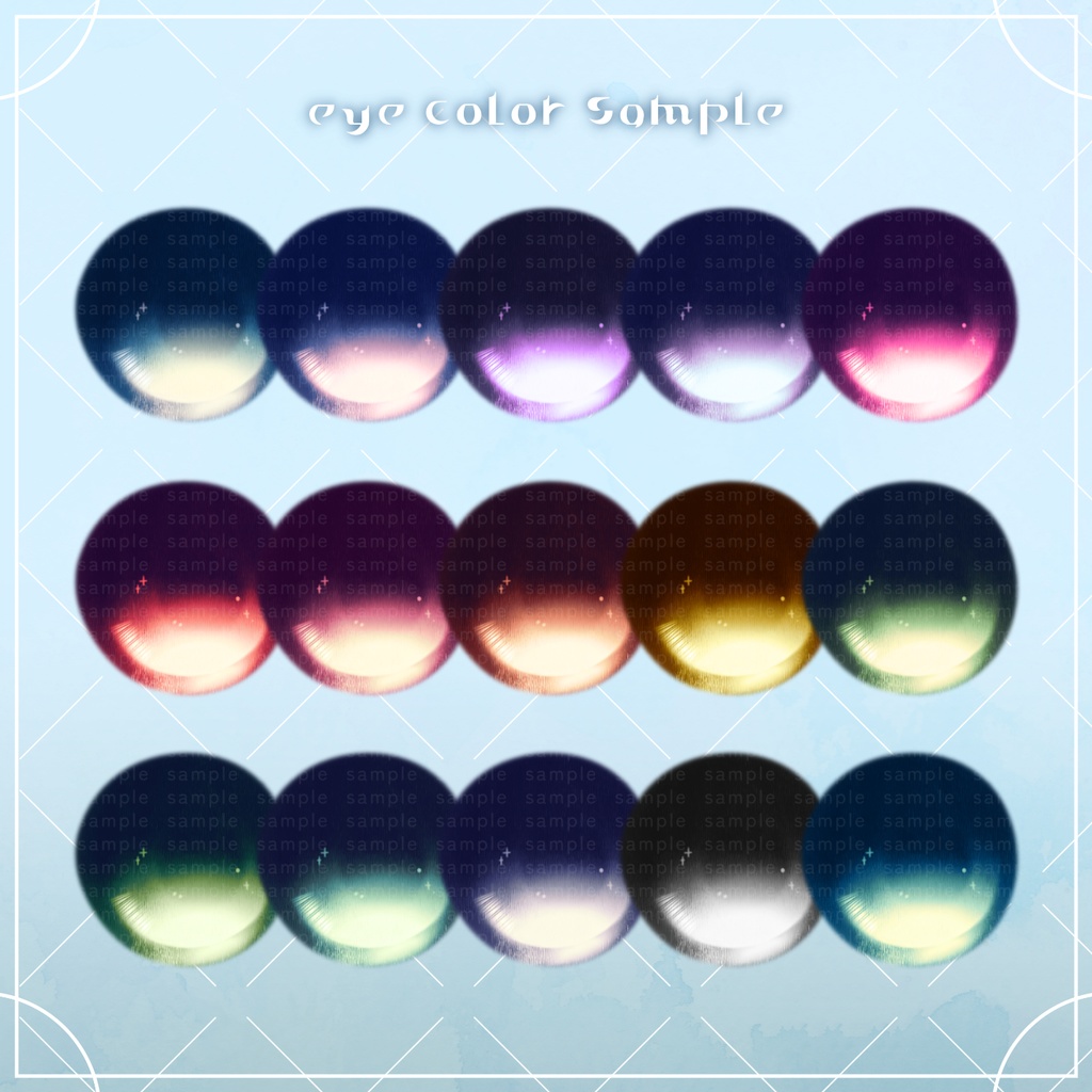 【フィユエ対応】ささめき eye tex【30color】