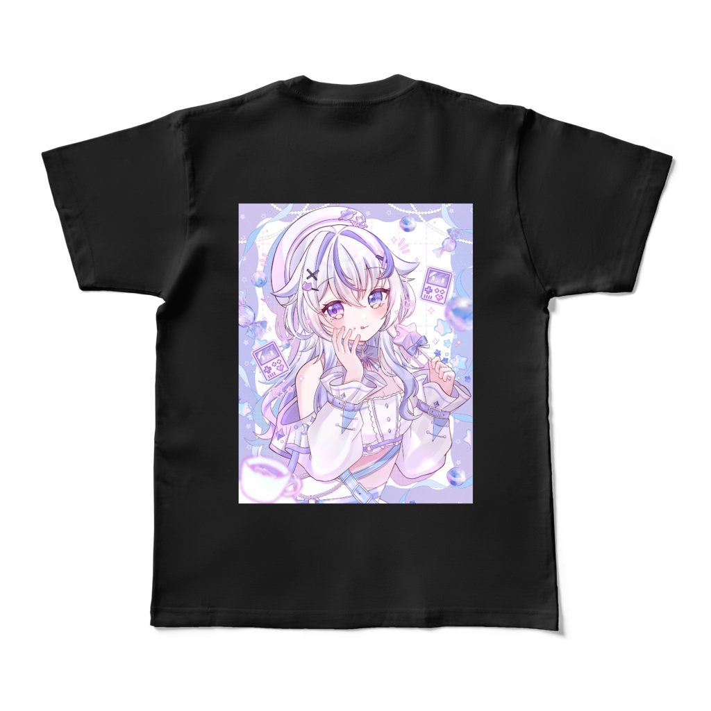 オフショット えむちゃ(mcha) | カラーTシャツ白・黒(両面)