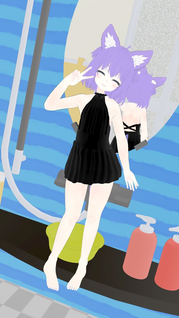 【無料 VRM想定 Elise_2専用衣装】水着