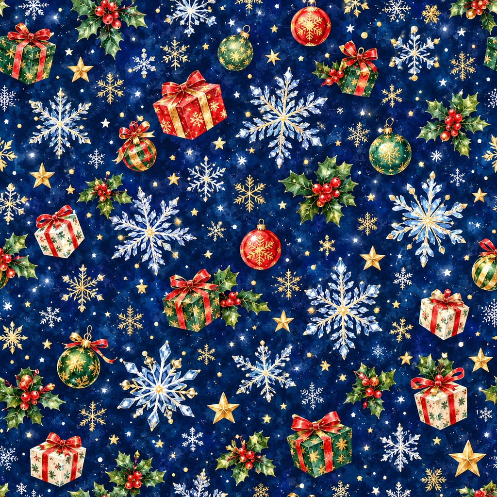 🎄クリスマス水彩画スタイル🎄