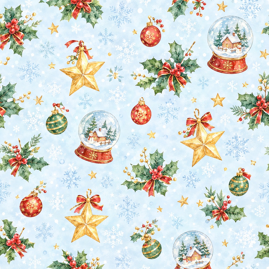 🎄クリスマス水彩画スタイル🎄