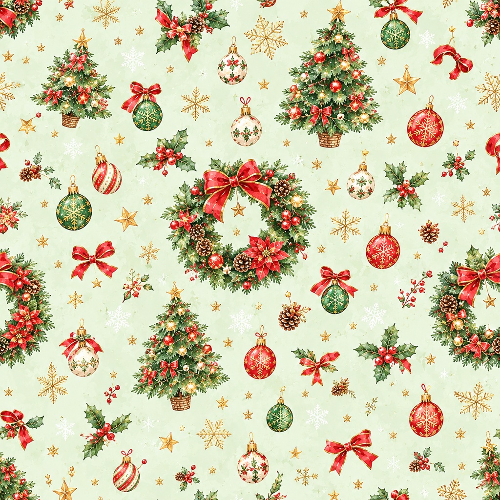 🎄クリスマス水彩画スタイル🎄