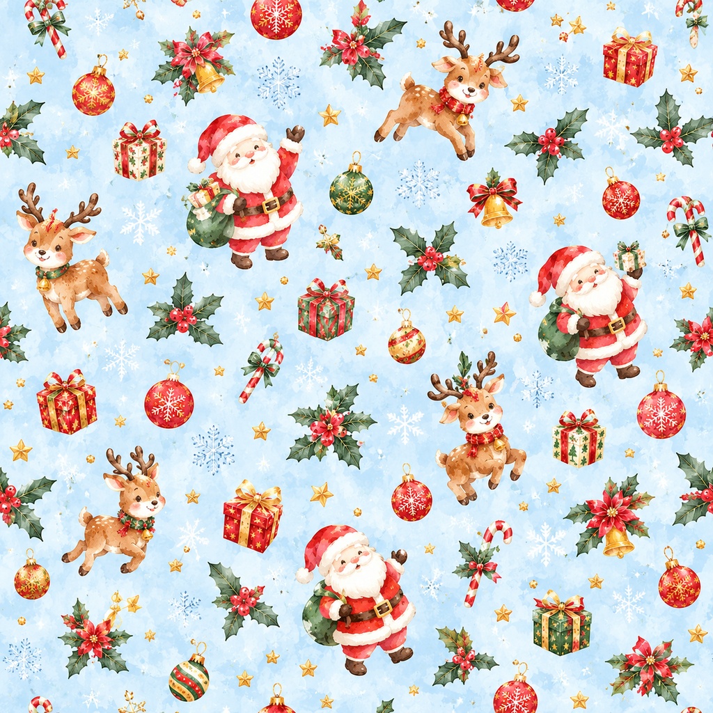 🎄クリスマス水彩画スタイル🎄
