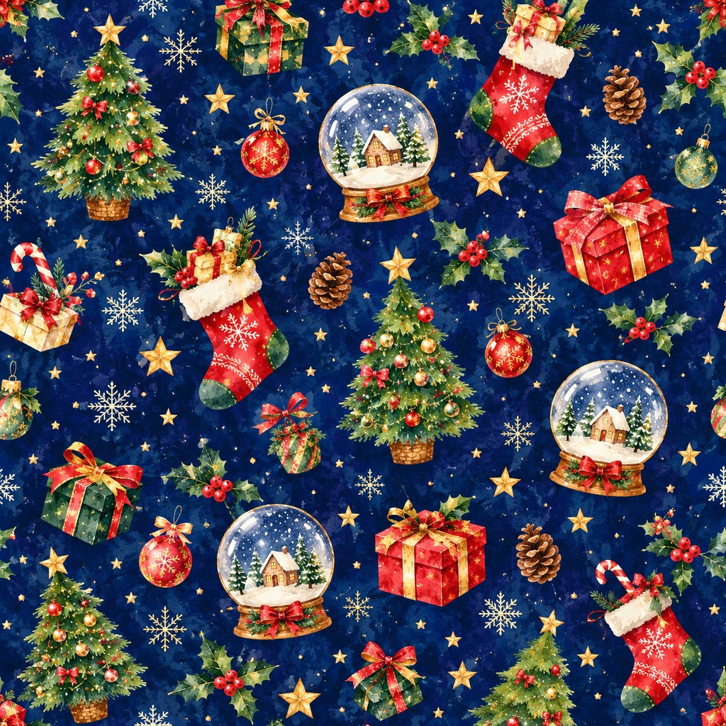 🎄クリスマス水彩画スタイル🎄