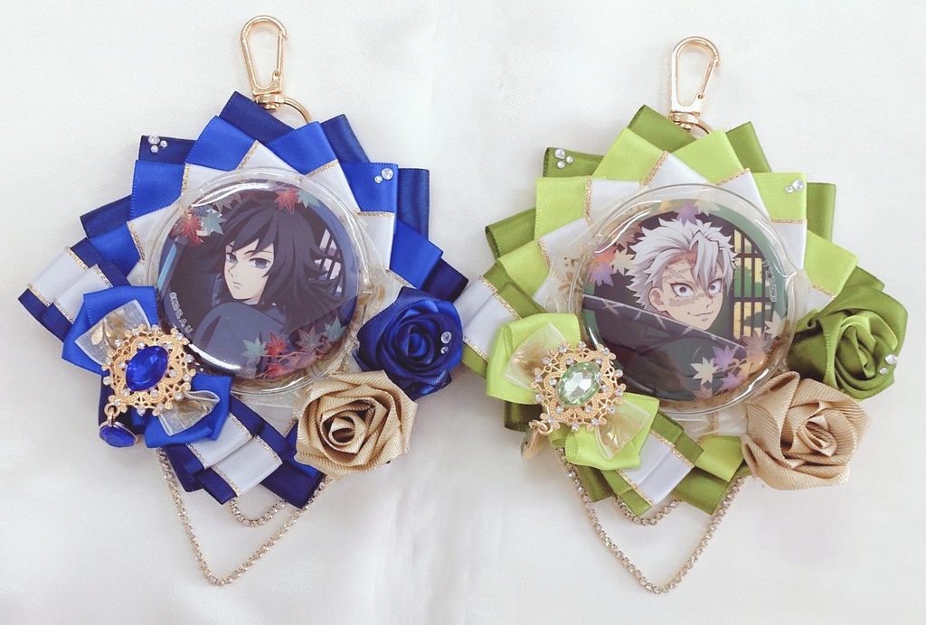 薔薇モチーフ ロゼット ミントグリーン