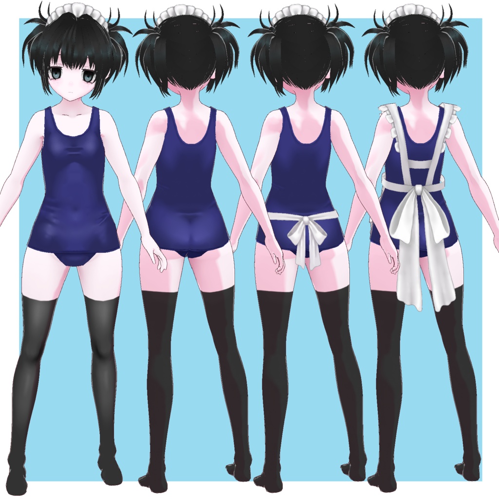 スク水メイド2種セット