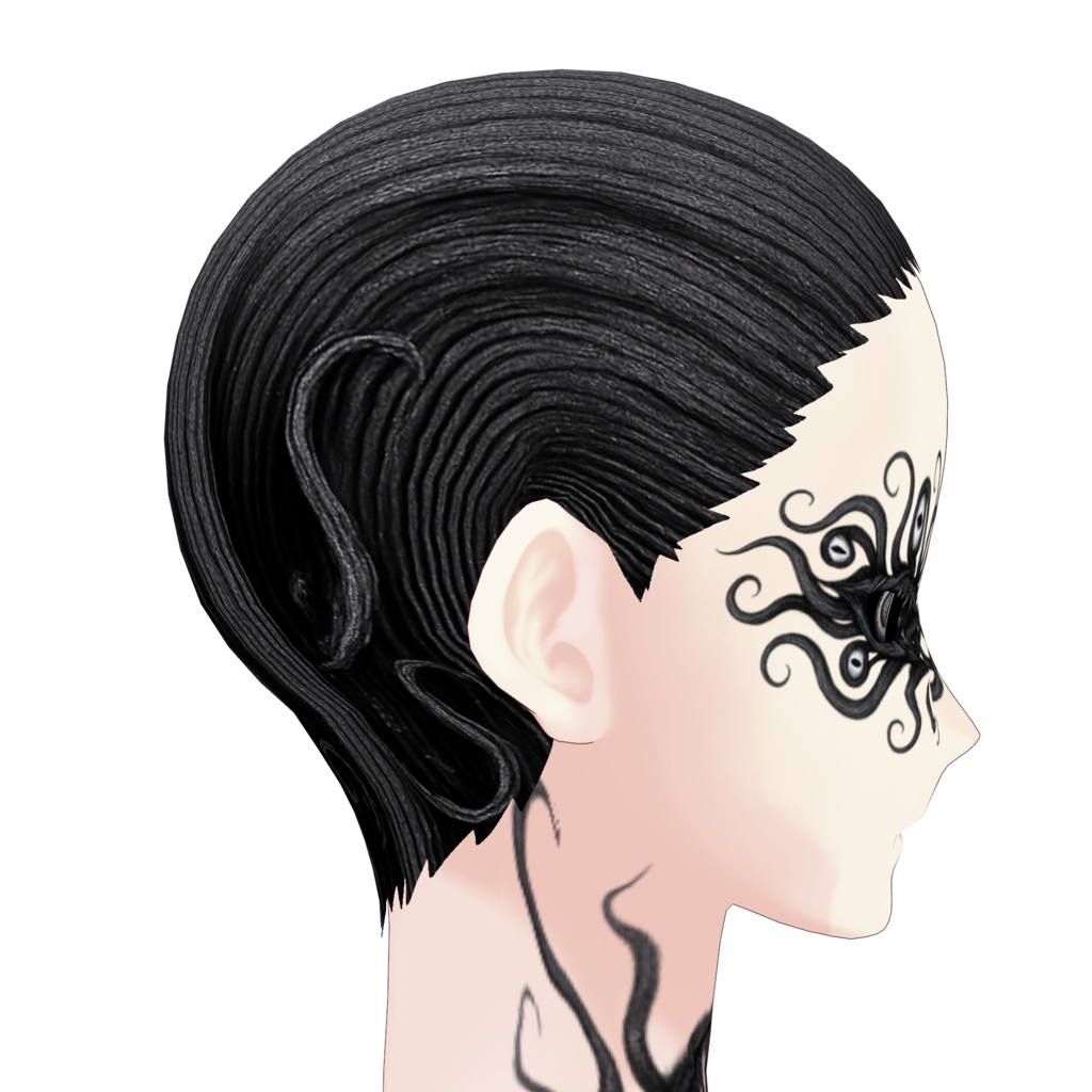 【無料/VRoid正式版】信者の髪