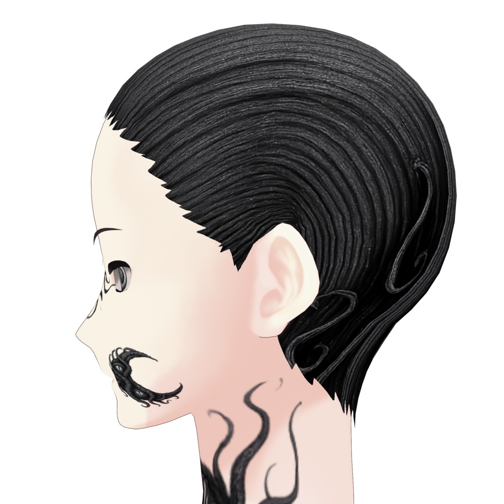 【無料/VRoid正式版】信者の髪