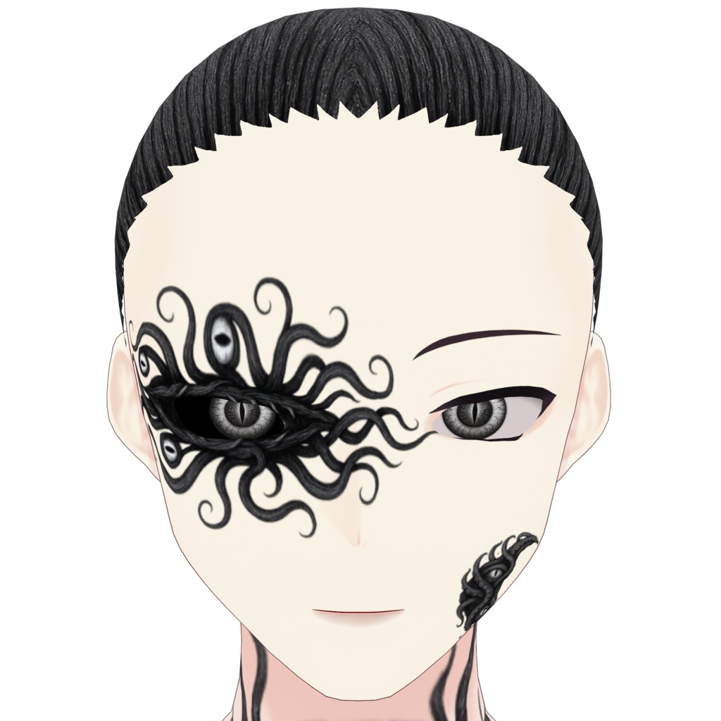 【無料/VRoid正式版】信者の髪