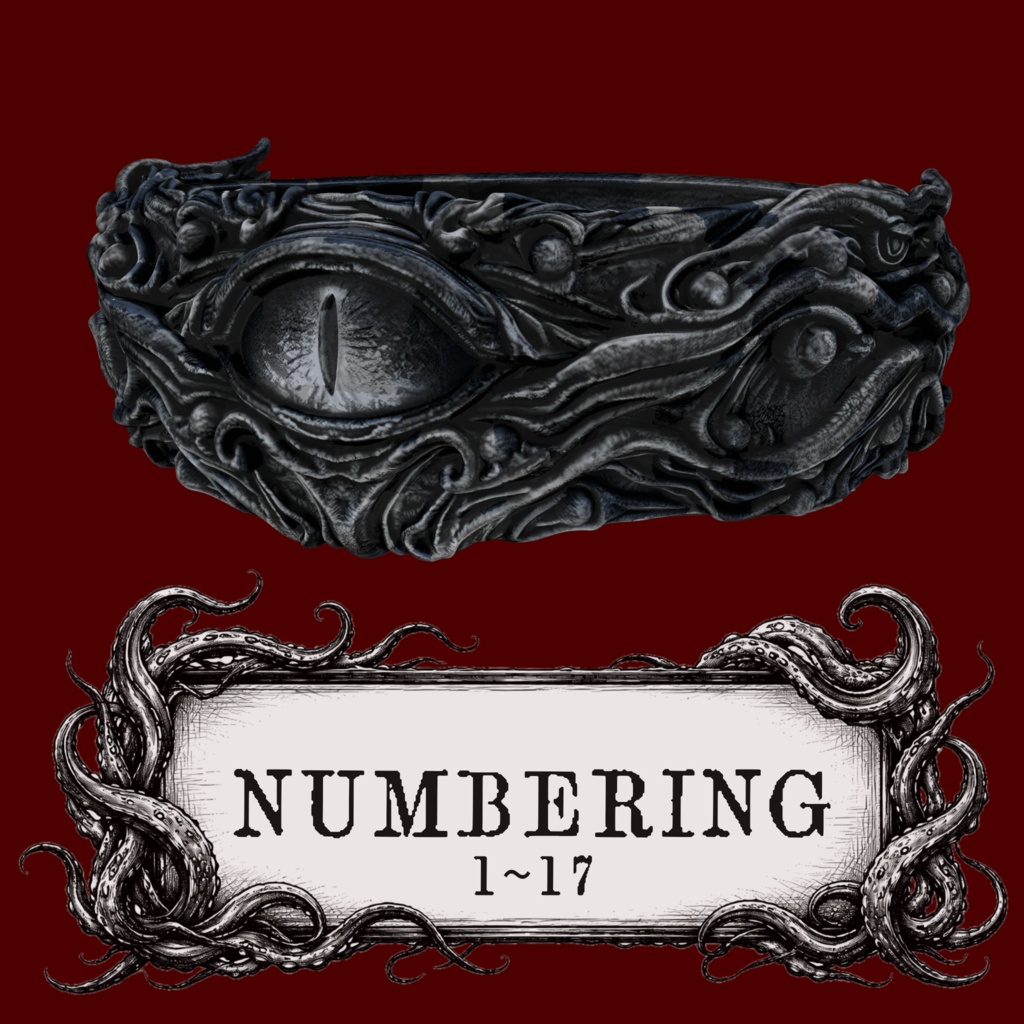 【お試し無料/3D小道具】17種類のNUMBERING
