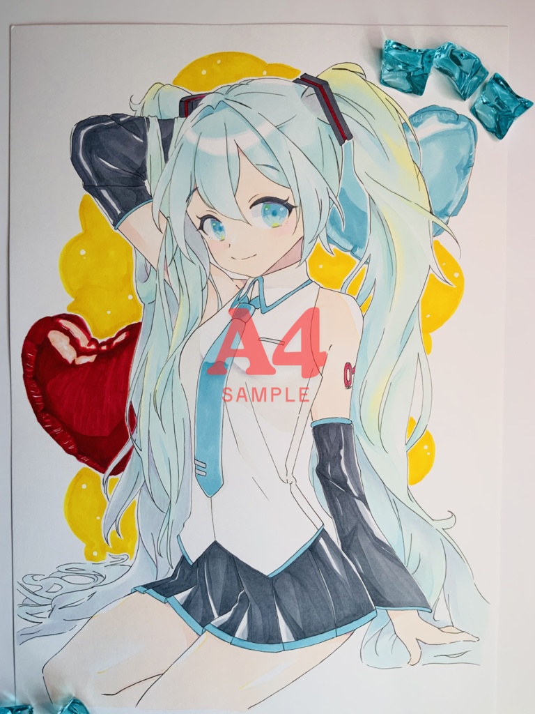 A4〜A6用紙アナログイラストオーダー
