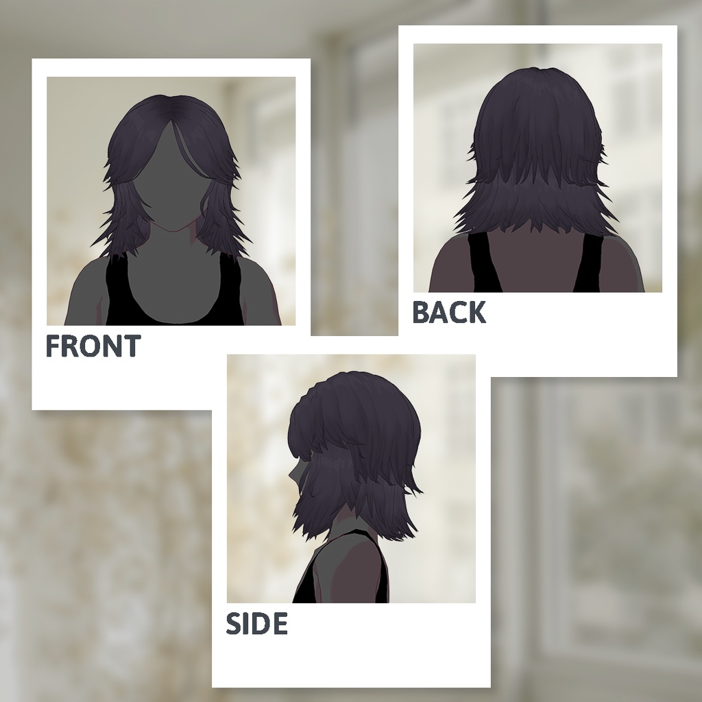 【VRoid】もふもふウルフカット【正式版】