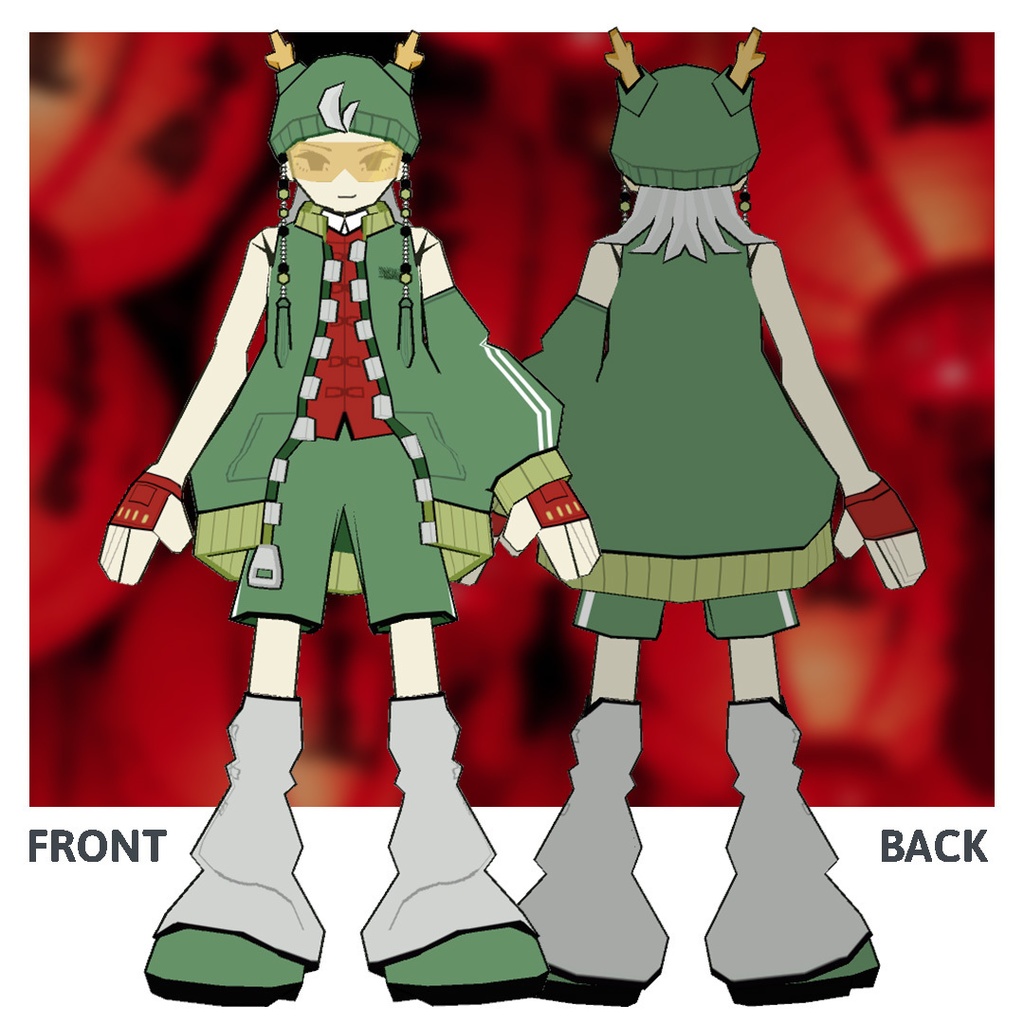 【オリジナル3Dモデル】Likado -ライカド-【VRChat想定】