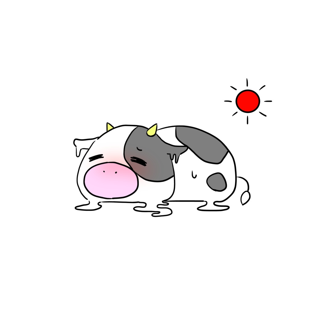 溶け丑(うし)Tシャツ