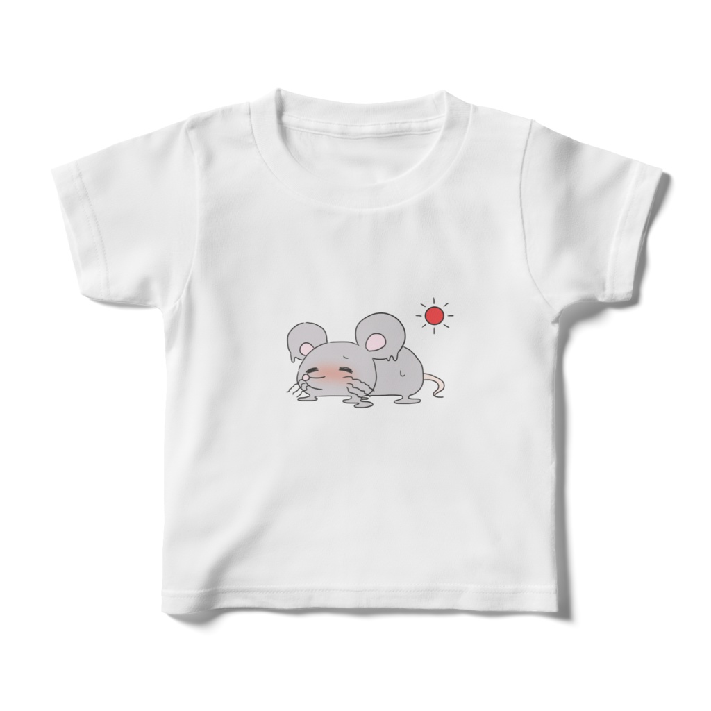 溶け子（ねずみ）キッズTシャツ