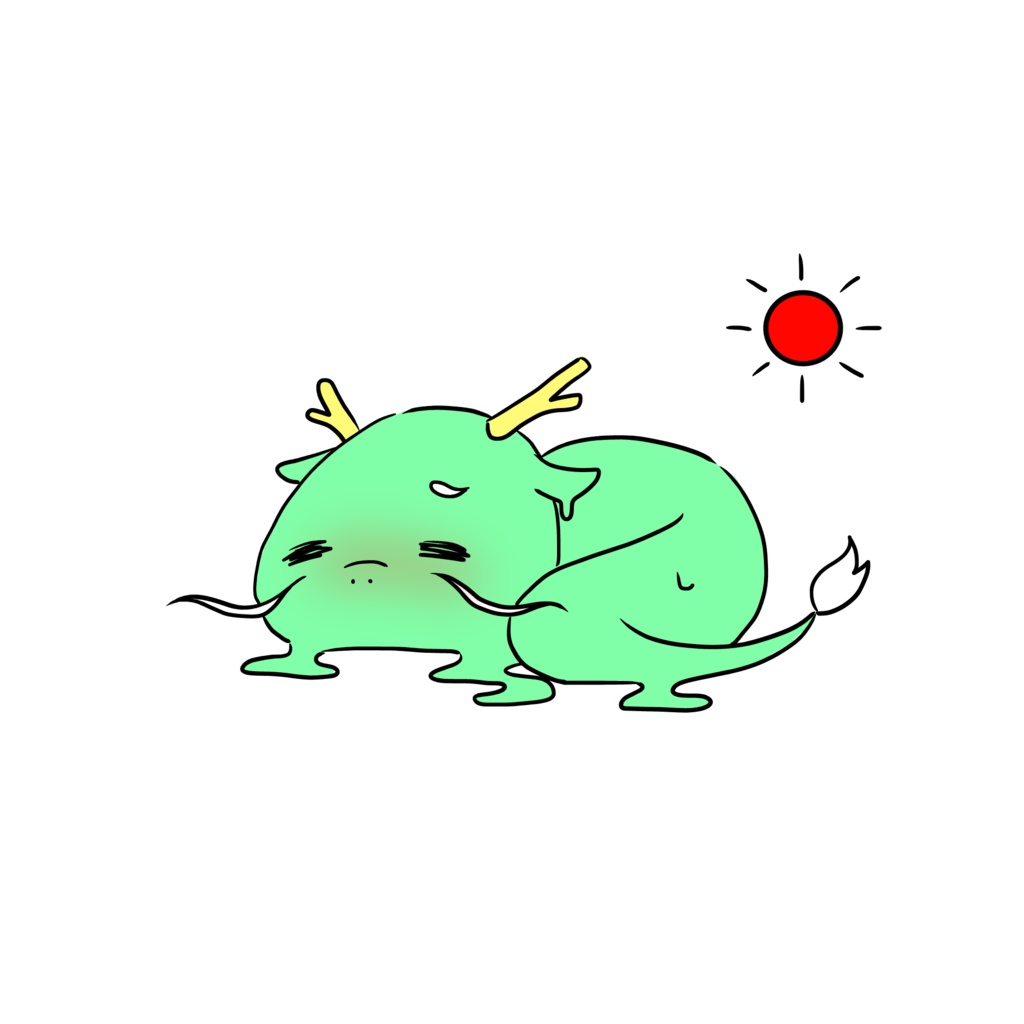 溶け辰(たつ)キッズTシャツ