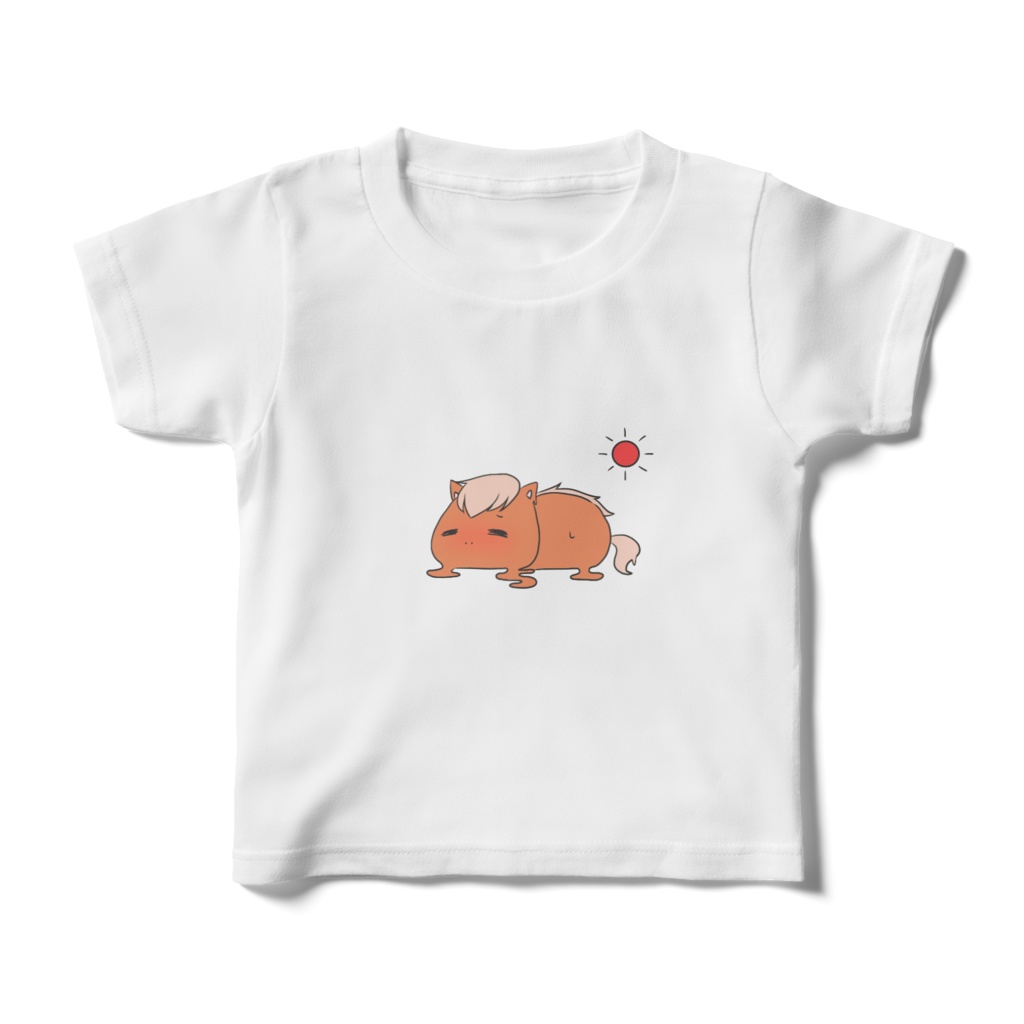 溶け午（うま）キッズTシャツ