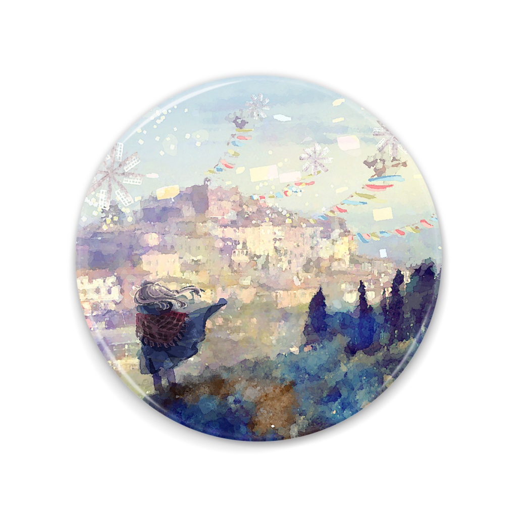 「空中都市」缶ミラー