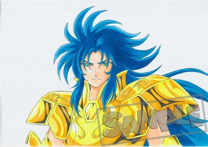 一点もの コピック 手書き イラスト A4サイズ 聖闘士星矢 黄金聖闘士 双子座（ジェミニ）のサガ ①