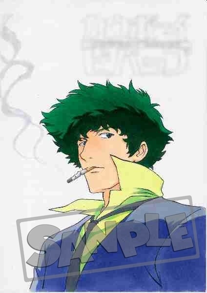 一点もの コピックイラスト A4サイズ カーボーイビバップ スパイク・スピーゲル