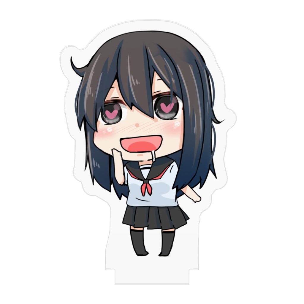 ヤンデレ黒ちゃんアクリルフィギュア