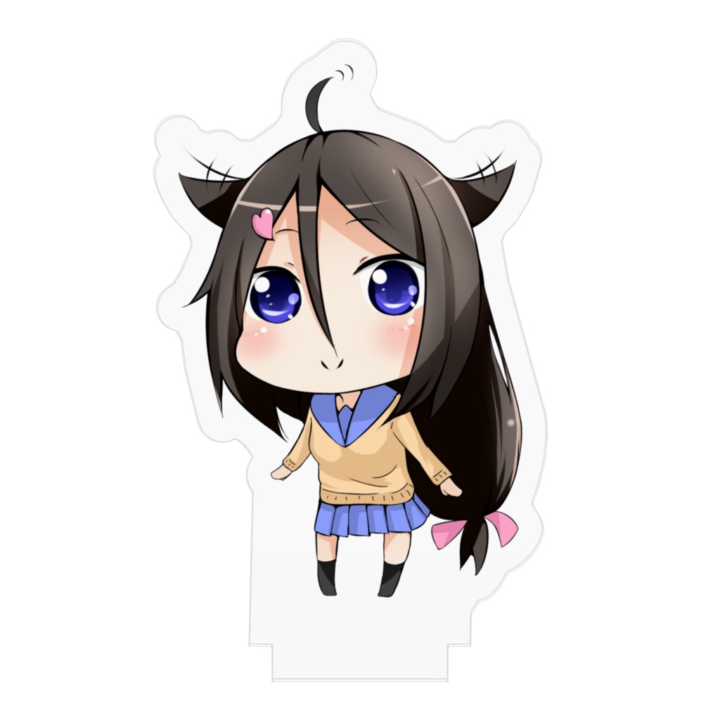 黒ちゃんアクリルフィギュア - 50x50mm