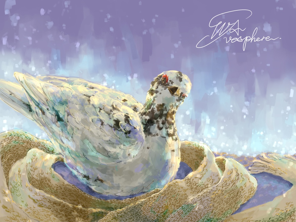 雷鳥とマフラー