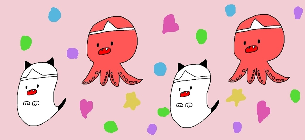 たことおばけのマスキングテープ