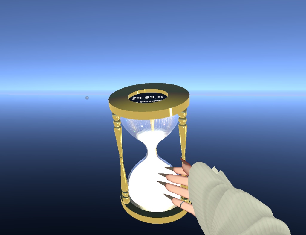 Interactable Hourglass Prop 【VRChat】