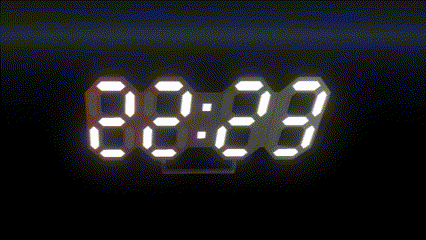 LED Digital Clock Prop 【VRChat】