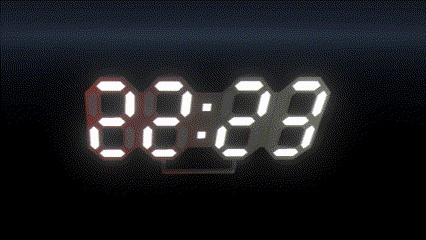 LED Digital Clock Prop 【VRChat】
