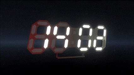 LED Digital Clock Prop 【VRChat】
